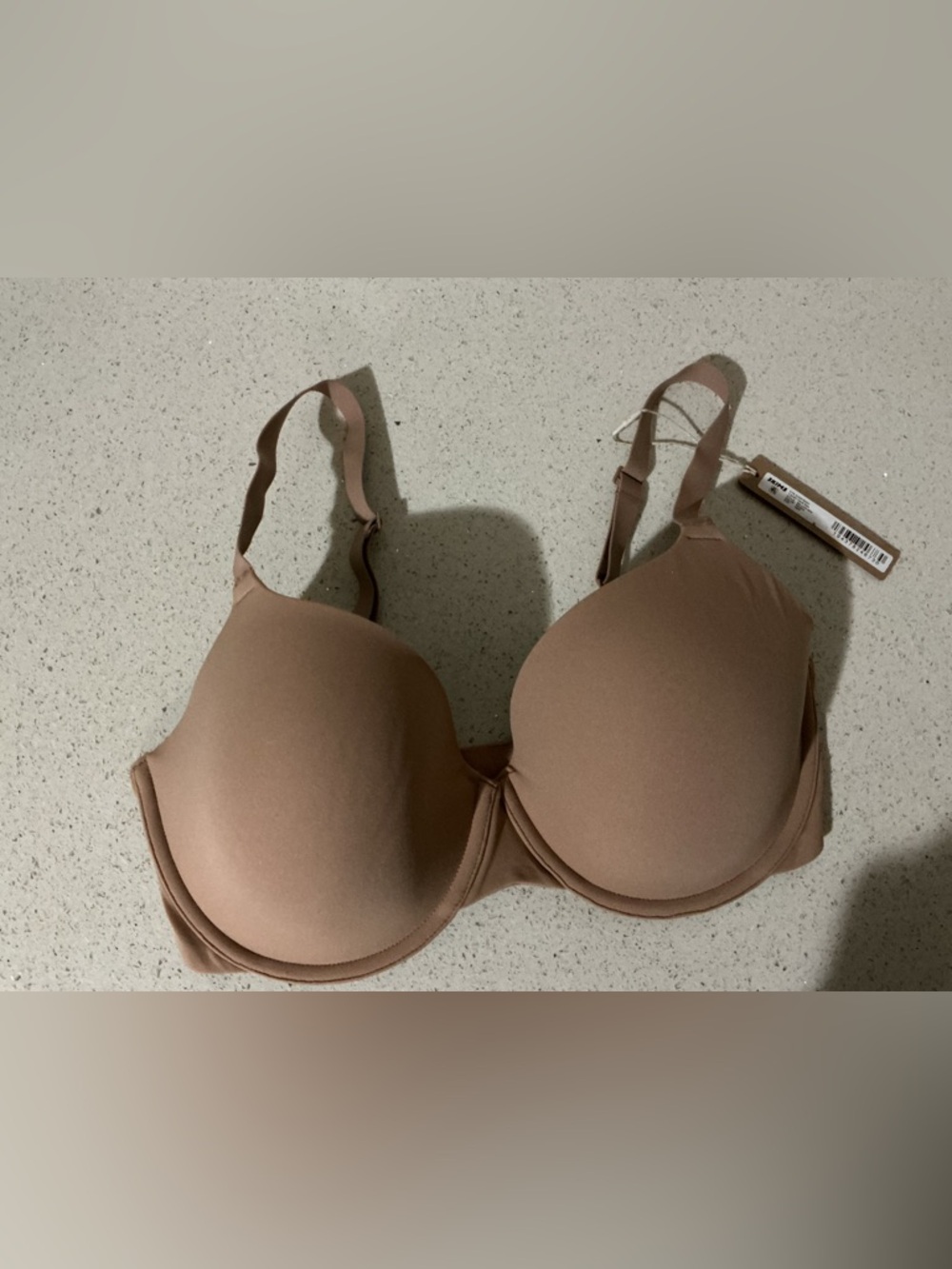 SKIMS Molded T-Shirt Demi Bra in Sienna Brown